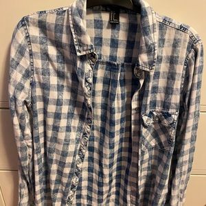 Forever 21 checkered plaid button up.